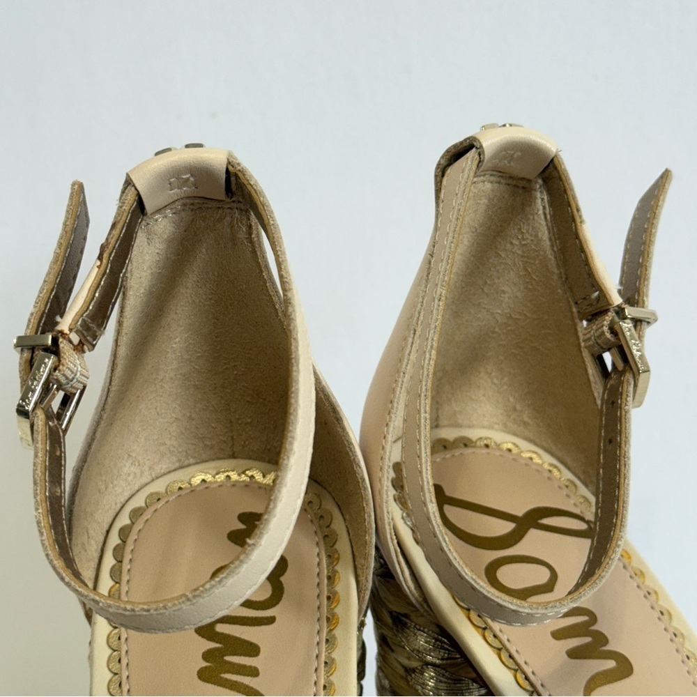 Sam Edelman Yoana Metallic Rafia Sandal - Picture 6 of 13